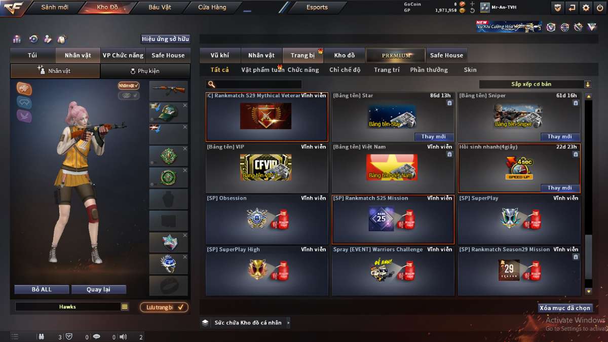 shop acc cf uy tin gia re